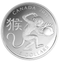 Читать новость нумизматики - Серебряная монета Канады «Год обезьяны» 2016
