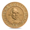Читать новость нумизматики - В Англии отчеканены 5-унцевые монеты из золота в честь юбилея У. Шекспира