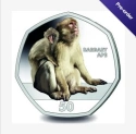 Читать новость нумизматики - На новых монетах Гибралтара будут изображены приматы