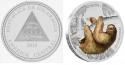 Читать новость нумизматики - Ленивец украсит цветные монеты Никарагуа