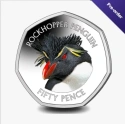 Читать новость нумизматики - Голова пингвина Рокхоппера красуется на монете