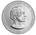 Читать новость нумизматики - 17-й президент США Эндрю Джонсон на серебряном жетоне