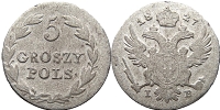Монета 5 грошей 1816-1832 года