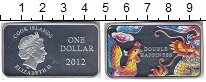 Монета Острова Кука 1 доллар 2012 Елизавета II Серебро Proof