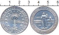 Монета США 1/2 доллара Серебро 1936 UNC