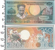 Банкнота Суринам 250 гульденов 1988 UNC