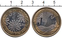 Монета Финляндия 5 евро Биметалл 2012 UNC