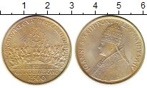 Монета Ватикан 500 лир Серебро 1972 XF