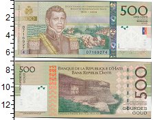 Банкнота Гаити 500 гурдес 2010 UNC