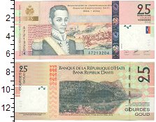Банкнота Гаити 25 гурдес 2004 UNC