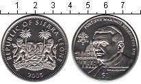 Монета Сьерра-Леоне 1 доллар Медно-никель 2005 UNC