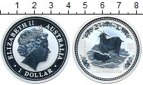Монета Австралия 1 доллар Серебро 2003 UNC-