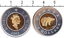 Монета Канада 2 доллара 2003 Елизавета II Биметалл Proof-