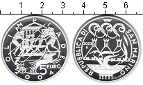 Монета Сан-Марино 5 евро 2003 XXVIII летние Олимпийские игры 2004...