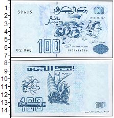 Банкнота Алжир 100 динар UNC