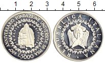 Монета Италия 5000 лир 1993 Республика Италия Серебро Proof