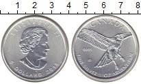 Монета Канада 5 долларов Серебро 2015 UNC