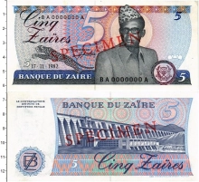 Продать Банкноты Заир 5 заир 1982 