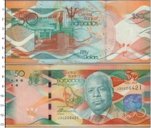 Продать Банкноты Барбадос 50 долларов 2016 