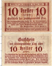 Продать Банкноты Германия : Нотгельды 10 геллеров 1920 