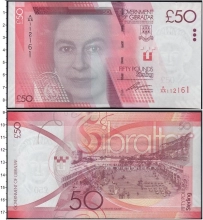 Продать Банкноты Гибралтар 50 фунтов 2010 
