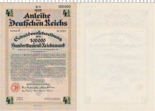 Продать Банкноты Третий Рейх 100000 марок 1935 