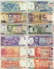 Продать Банкноты Филиппины Набор из 6 бон 2009 