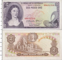 Продать Банкноты Колумбия 2 песо 1972 