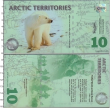 Продать Банкноты Арктика 10 долларов 2010 