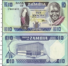Продать Банкноты Замбия 10 квача 1986 
