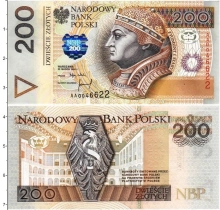 Продать Банкноты Польша 200 злотых 2015 