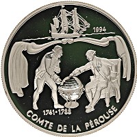 Продать Монеты Самоа и Сисифо 10 долларов 1994 Серебро