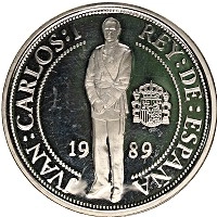 Продать Монеты Испания 1000 песет 1989 Серебро