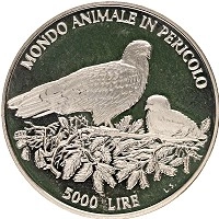 Продать Монеты Сан-Марино 5000 лир 1996 Серебро