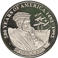 Продать Монеты Ниуэ 50 долларов 1990 Серебро
