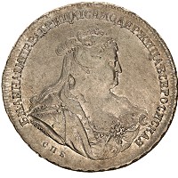 Продать Монеты 1730 – 1740 Анна Иоановна 1 рубль 1739 Серебро