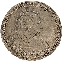 Продать Монеты 1730 – 1740 Анна Иоановна 1 рубль 1733 Серебро