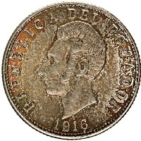 Продать Монеты Эквадор 1/10 сукре 1915 Серебро