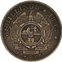 Продать Монеты Южная Африка 5 шиллингов 1892 Серебро