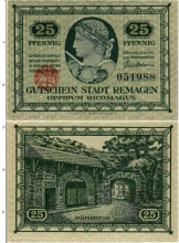 Продать Банкноты Германия : Нотгельды 25 пфеннигов 1921 