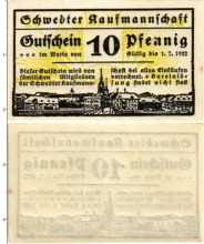 Продать Банкноты Германия : Нотгельды 10 пфеннигов 1922 