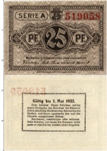 Продать Банкноты Германия : Нотгельды 25 пфеннигов 1922 