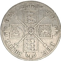 Продать Монеты Великобритания 1 крона 1889 Серебро