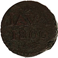 Продать Монеты Нидерландская Индия 1 стивер 1806 Медь