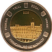 Продать Монеты Монако 2 евро 2005 Биметалл