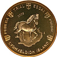 Продать Монеты Исландия 50 евроцентов 2005 Латунь