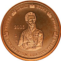 Продать Монеты Лихтенштейн 5 евроцентов 2005 Бронза