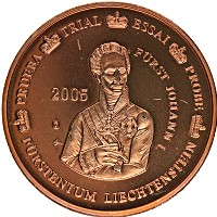 Продать Монеты Лихтенштейн 2 евроцента 2005 Бронза