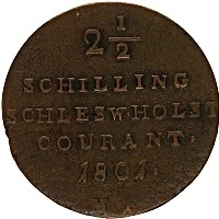 Продать Монеты Шлезвиг-Гольштейн 2 1/2 шиллинга 1799 Серебро