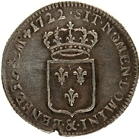 Продать Монеты Франция 1/3 экю 1721 Серебро